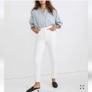 Madewell White Perfect Vintage Jeans